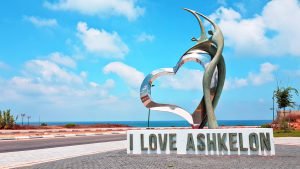 I,Love,Ashkeln,Sculpture,Sightseeing,Landscape,Cityscape,Israel